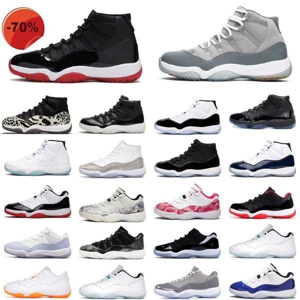 

sandals with box jumpman 11 11s men women basketball shoes cherry pure violet cool grey bred mesh anniversary snakeskin concord pantone gamm, Black