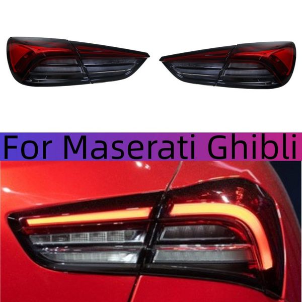 

car led taillights for maserati ghibli rear led daytime running light turn signal brake lamp tail lights assembly auto accessories