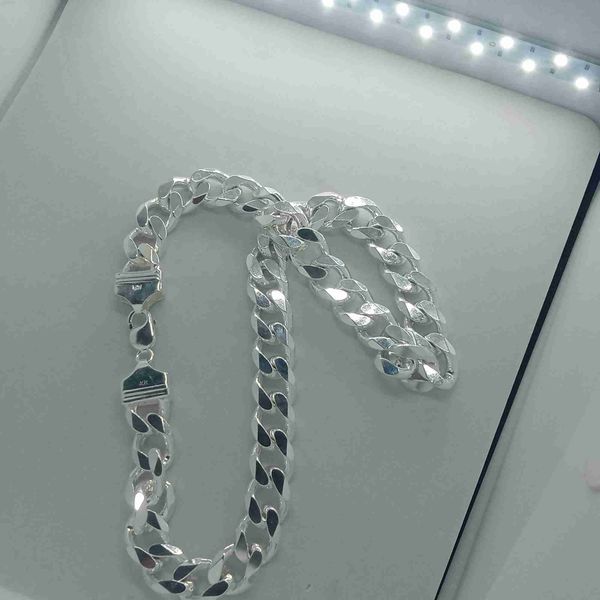 

miami cuban link chain 15mm wide 925 sterling silver solid chunky heavy weight necklace cuban link necklace chain