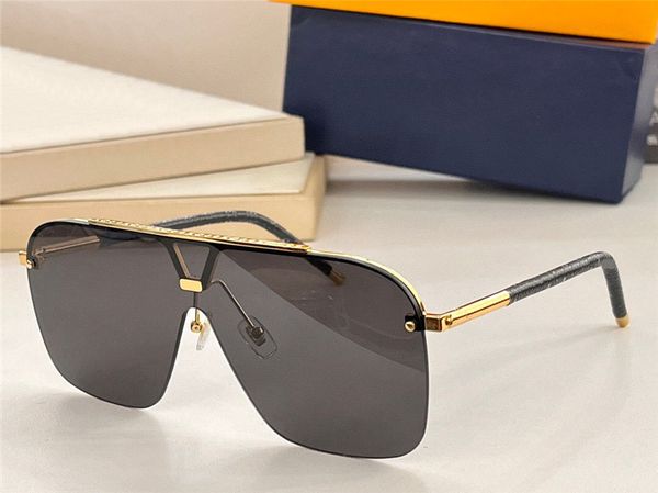 

new fashion design square pilot sunglasses z1782 rimless lens metal half frame simple and generous style outdoor uv400 protection glasses, White;black