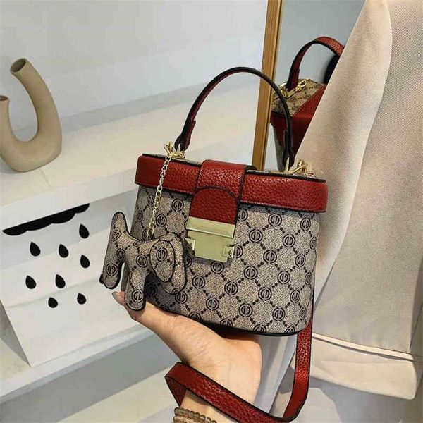 

handbag designer style 2023 sense female korean printing portable