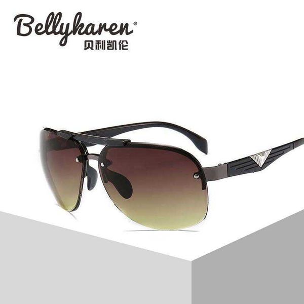 

new large frame mirror for men's sunglasses uv protection glasses f-04, White;black