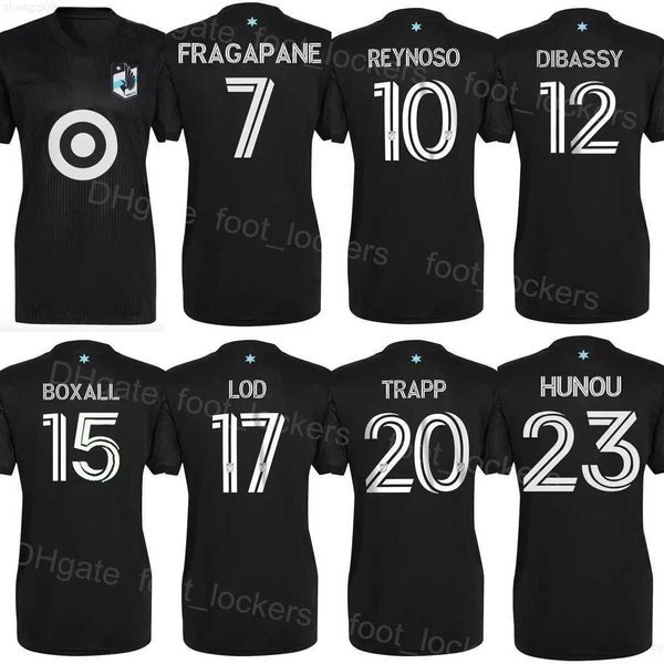

minnesota united fc 22 23 soccer jersey 13 eric dick 97 dayne st. clair 99 fred emmings 2 alan benitez 12 bakaye dibassy 14 brent kallman 15, Black;yellow