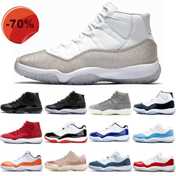

sandals with box hipping 11s jumpman basketball shoes for men women low legend blue concord #16 bright citrus jubilee prom night mens trai, Black