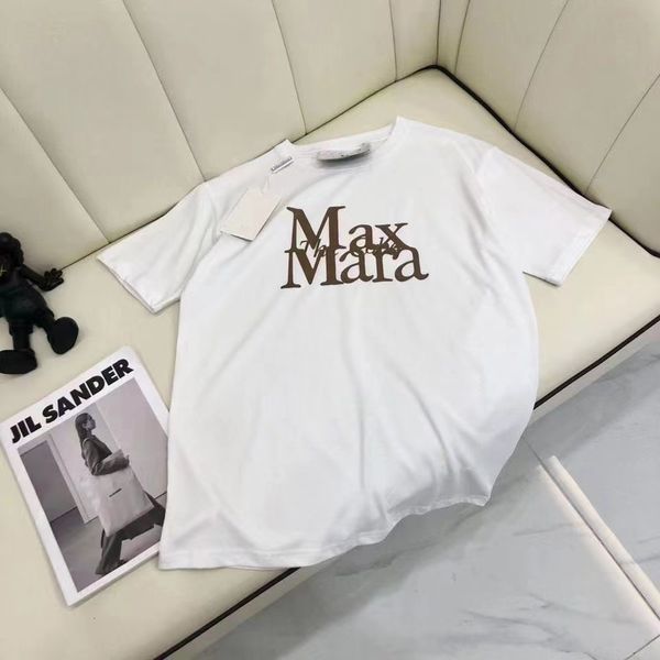 

womens tshirt y2k letter printed cotton short sleeve t shirt tee 230508, White