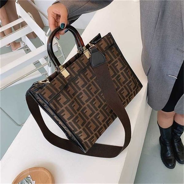 

handbag designer style 2023 portable canvas flower shopping large