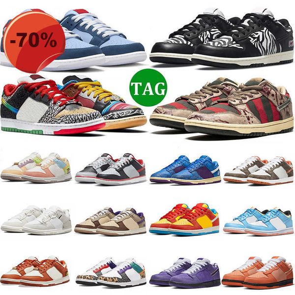 

sandals with box 2023 new dunks pro running shoes who so sad quartersnacks what the paul freddy krueger orange lobster bart simpson low mens, Black