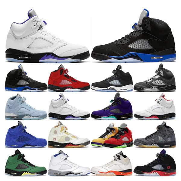 

jumpman 5 retro basketball shoes men 5s green bean dark concord racer blue raging bull red suede jade horizon sail what the easter mens trai