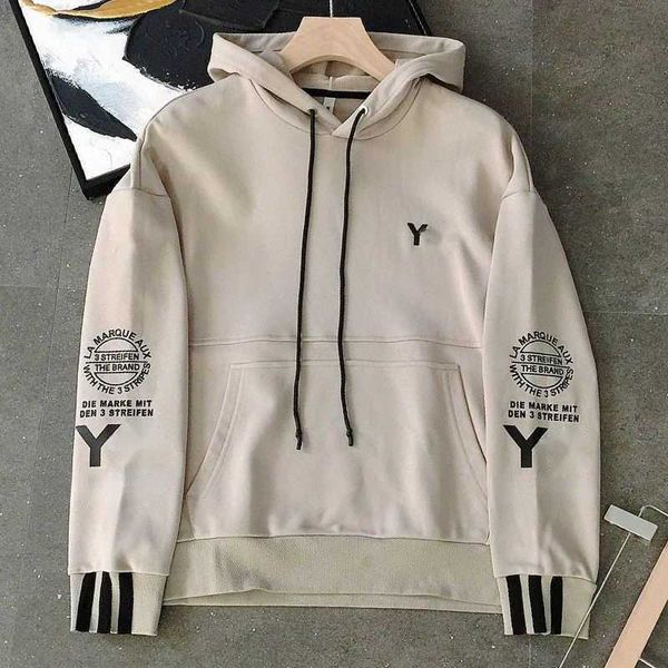 

cotton sweatshirt designer hoodie loose hooded sweater men women casual long sleeve letter print pullover coat, Black