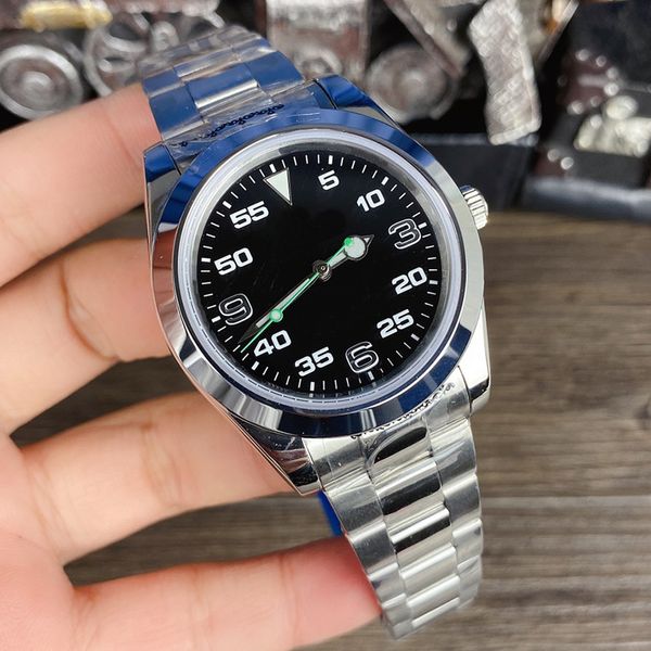 

watch automatic mechanical men 40mm wristwatch stainless steel designer wristband casual bracelet business wristband, Silver