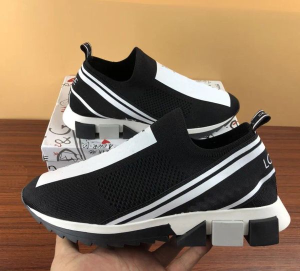

slip -on stretch knit sock casual shoes italy rubber sole womens shoe wholesale comfortable trainers designer sneaker