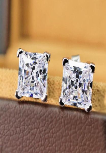 

14k plated gold four claw stud s925 silver ear nail012346726822, Golden;silver