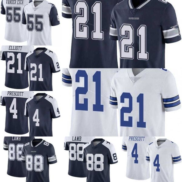 

football jerseys men women youth dallas''cowboys''jersey 4 dak prescott 55 leighton vander esch 21 ezekiel elliott 88 ce, Black;red