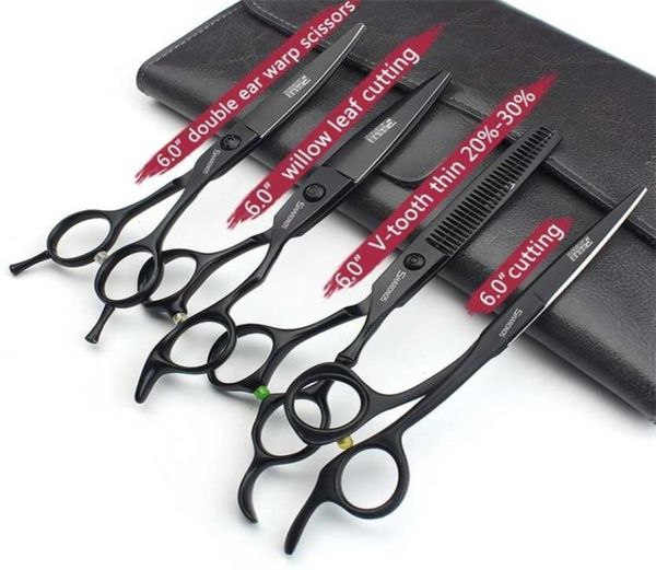 

5560657 inch professional hairdressing scissors barber 440c cutting hair salon shears black 2201255591477