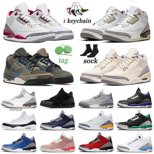 

big size us 13 designer 3 jumpman basketball shoes women 3s trainers men trainers sports sneakers muslin cardinal red cool grey court purple