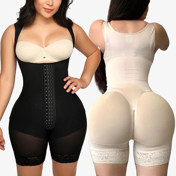 

women's shapers fajas reductoras body shaper slimming sheath flat belly shapewear tummy control bodysuit postpartum bodices girdles wom, Black;white