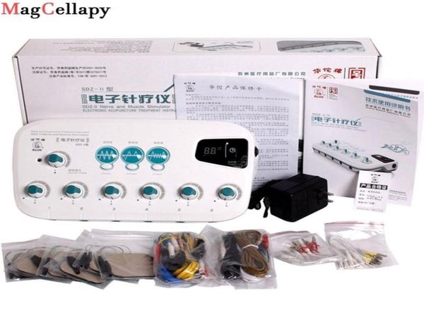 

6 channels electric hwato sdz ii lowfrequency electro acupuncture stimulator needle treatment for nerve and muscle 2203252156475