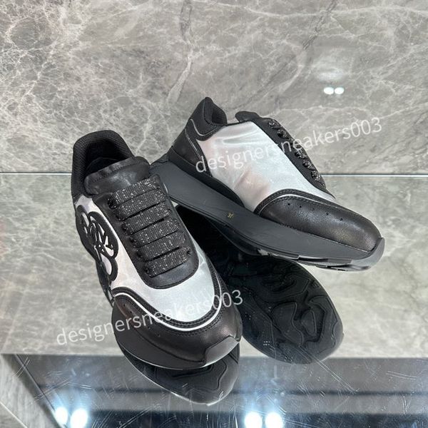 

new sneakers designer casual shoes classic do-old dirty shoe mid double height bottom trainers leather glitter golden mens quality2023, Black