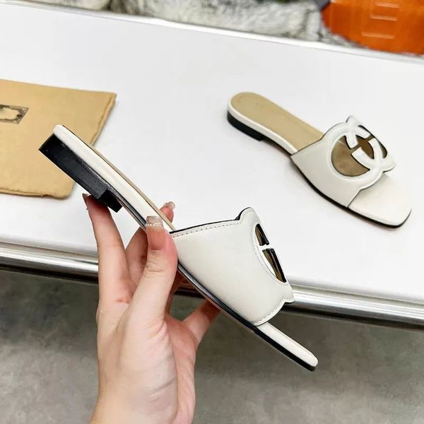 

2023 summer new slippers presold flat sandals fashion outside wear net celebrity ins explosive style beach d home slippers female tide fgjhe, Black
