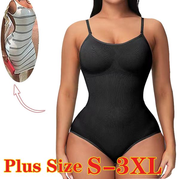 

womens shapers bodysuit shapewear women slimming body shaper butt lifter push up tummy control thigh slimmer abdomen corset 230509, Black;white