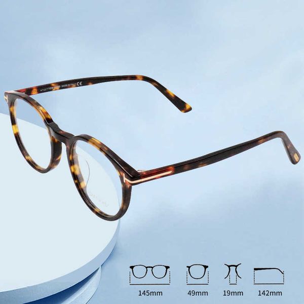 

liu wen's same round face glasses 5524 plate simple women's fashion optical frame, White;black
