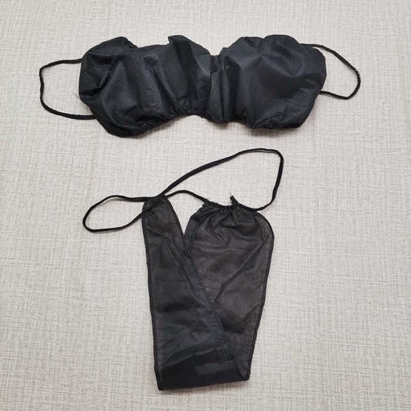 

women's bra disposable non-woven underwear beauty salon woman, Red;black