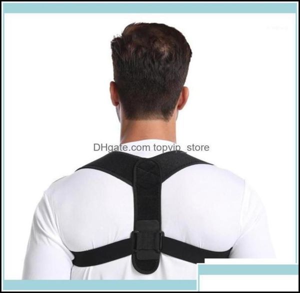 

as outdoors support safety athletic as sports outdoorsadjustable corrector belt clavicle spine men women workplace outdoor upper4306788, Black;blue