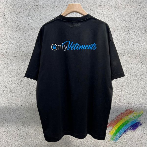 

men's t-shirts only vetements t-shirt men women 1 1 quality ss oversized t shirt tee 230509, White;black