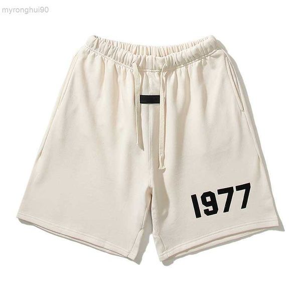 

essentail shorts fear of fog digital flocking printed shorts high men's sports capris guard pants tgcj, White;black