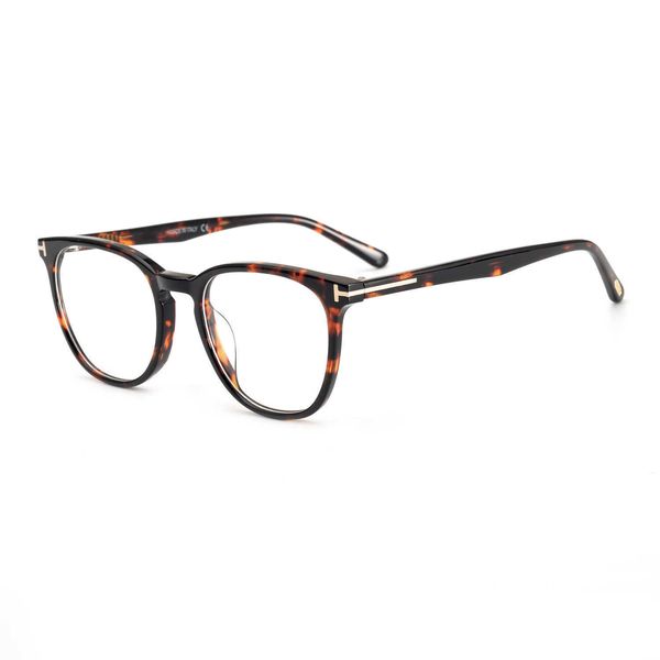 

temford's new tf5506 eyeglass high-quality board comfortable and generous optical frame, White;black