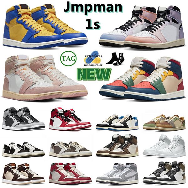 

1s sports basketball shoe mens womens trainers reverse laney reverse mocha olive washed pink lucky green true blue hyper royal casual fashio