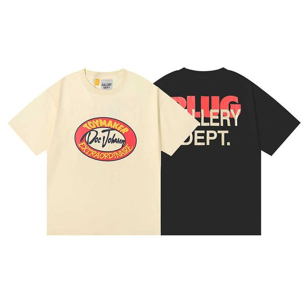 

american fashion gilded letter printing short-sleeved t-shirt for men and women high street half sleeve, Black;white