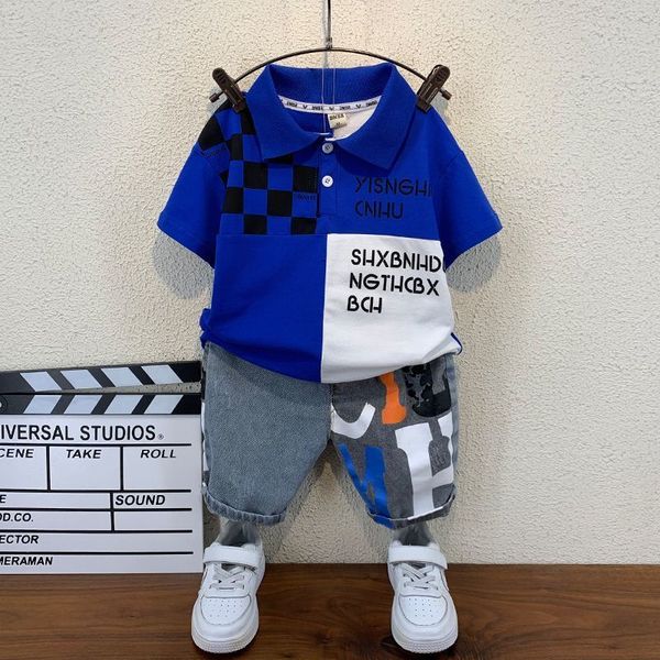 

sets suits children s clothing sets boys and girls clothes short sleeve polo shirt pant kids 2pcs suit cotton 2023 summer baby outfit 230508