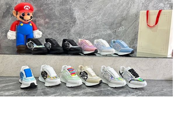 

2023new sneakers designer casual shoes classic do-old dirty shoe mid double height bottom trainers leather glitter golden womens quality lux, Black