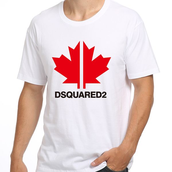 

dsqua2 t-shirt 2023 new leisure fashion classic letter print couple sweatshirt dsq icon street fashion crew neck cotton short sleeve dt2105, White;black