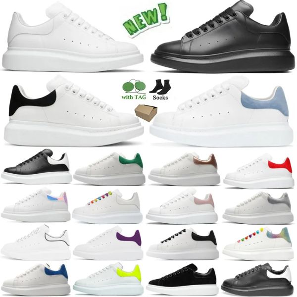 

designer woman shoe leather lace up men fashion platform oversized sneakers white black mens womens luxury velvet suede casual shoes chaussu