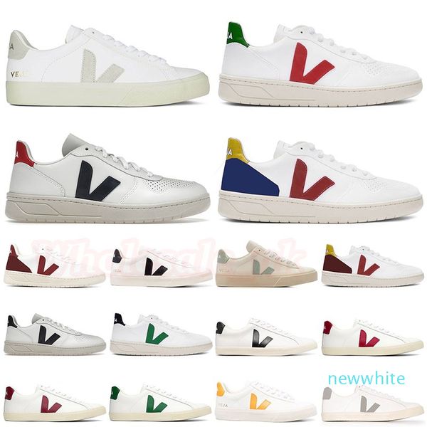 

womens veja sneakers shoes men women classic white fashion couples vegetarianism style original veja v- v-12 campo esplar dhgate leather w, Black