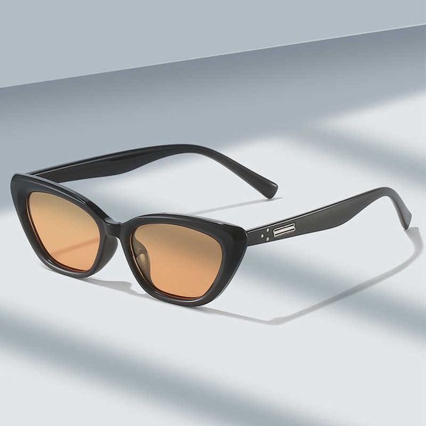 

frames cat's eye glasses v028 personalized ins wind net red same sun protection sunglasses women's advanced sense, White;black