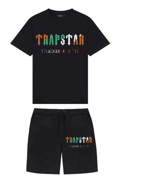 

trapstar t shirts and shorts set men tracksuit summer basketball jogging sportswear streetwear harajuku t shirt suit 220621032, Gray
