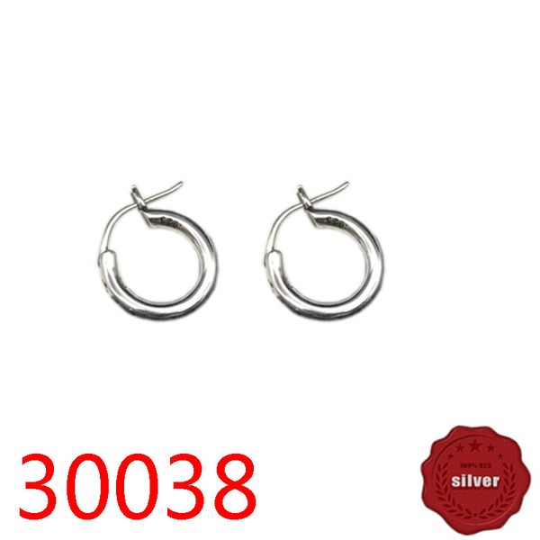 

30038 european and american earring jewelry s925 sterling silver fashion personality punk hip-hop personality cross flower letter classic je, Golden