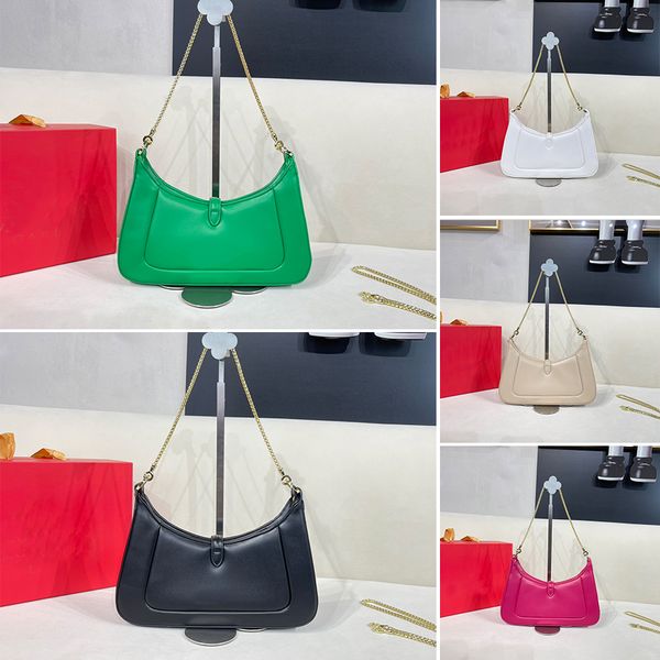 

designer shoulder bag snakehead womens handbag armpit purse luxury pochette fashion wallet clutch bags totes plain leather removable chain s