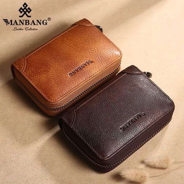 

evening bags manbang men id credit card holder wallet genuine leather metal aluminum business bank case credit holder 230509