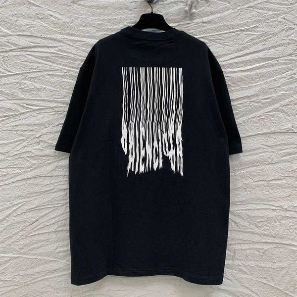 

men's hoodies sweatshirts summer b home moss code letter printed men's and women's short sleeved t-shirt zsy2, Black