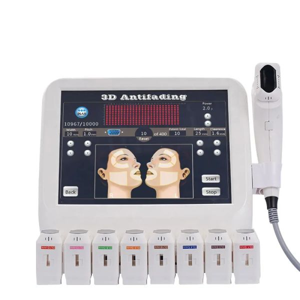 

hifu high intensiy slimming foused ultrasonic 8 cartridges 12 lines 3d skins lifting wrinle removal face skin rejuvenation face lift body sl
