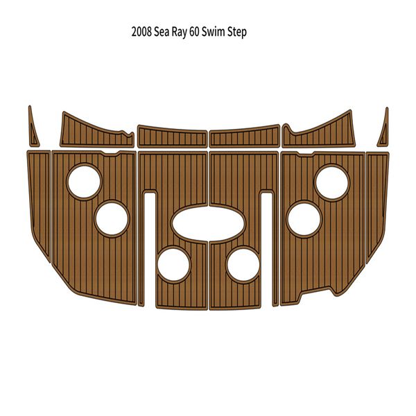 

2008 sea ray 60 swim platform platform pad boat eva foam teak deck floor mat