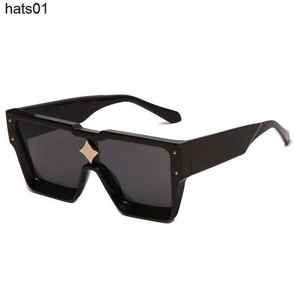 

luxury designer sunglasses for men and women fashion model special uv 400 protection double beam frame outdoor brand design alloy cyclone lv, White;black