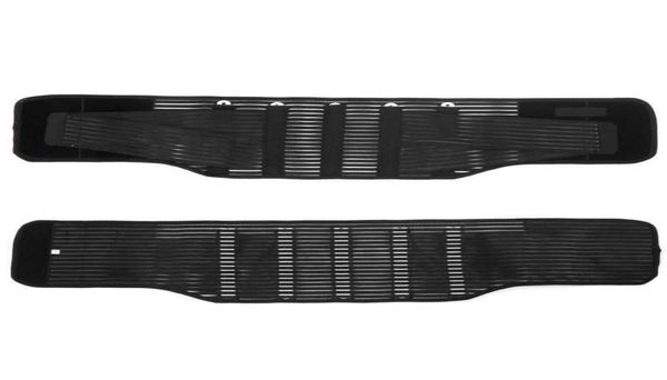 

waist support breathable belt elastic adjustable protection compression steel plate back sports safety9040551, Black;gray