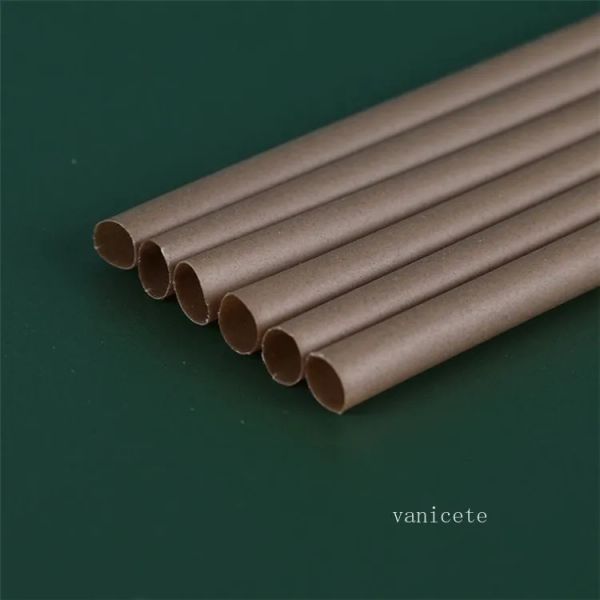 

drinking straws food-grade pla coffee grounds straw disposable straws independent packaging environment-friendly for milk tea shop lt236