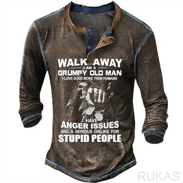 

rukas shirt henry t-shirt graphic skull henry clothing 3d printing daily long sleeve printing fashion original pattern comfortable shoes, White;black