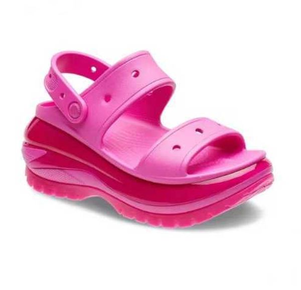 

2023 mega crush clogs platform croc sandals designer sandal beach waterproof women rubber slippers mules outdoor slides lady cute slip on si, Black
